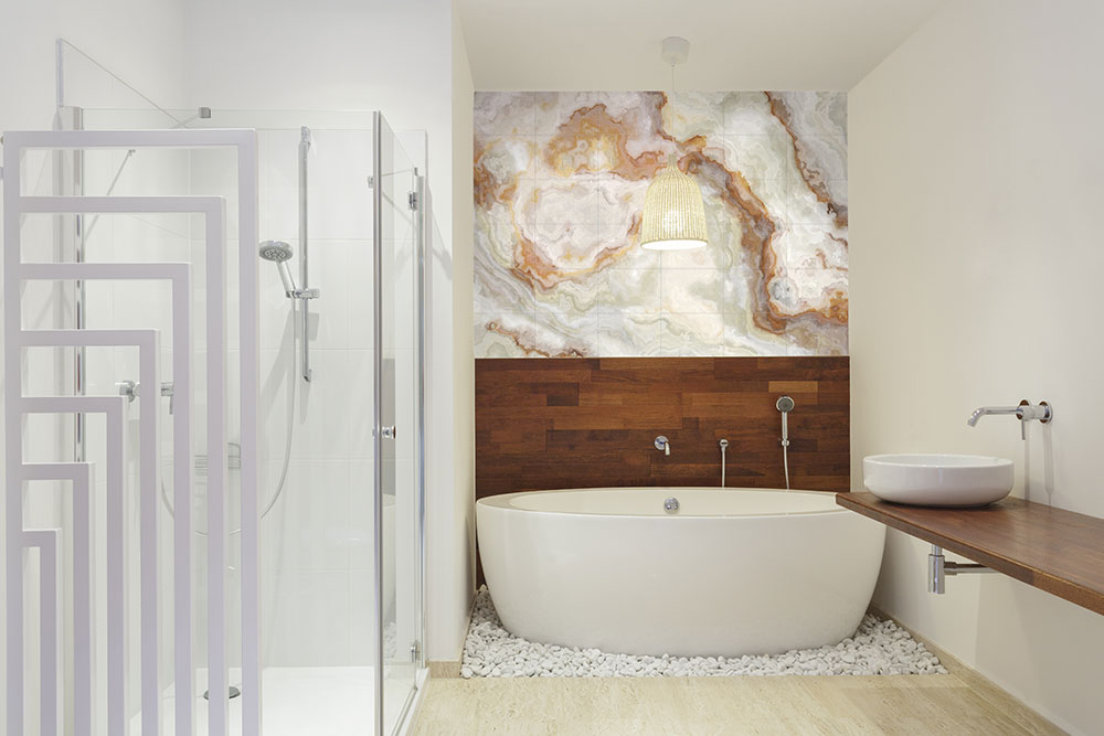 Ванные (с панно) - Дизайн интерьера ванных - с панно